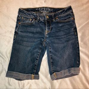 Aeropostale Bermuda Denim Shorts